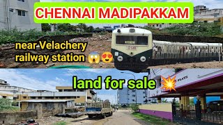 ID NO 118 Chennai madipakkam near Velachery railway station😍 land for sale😱 2960 sqft approved 💥 [upl. by Pearla]