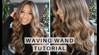 EASY WAVING WAND TUTORIAL FOR BIG WAVES  How I Style My Hair  Styling Tips [upl. by Adena925]