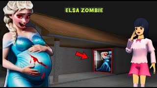 Elsa Zombie Haunting in Secret horror places 😱 Sakura School Simulator Story 👺 [upl. by Isma]