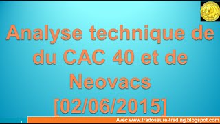 Analyse technique CAC 40 et de Neovacs  Apprendre le trading et Ichimoku [upl. by Otinauj]