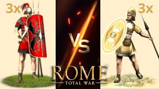 Can 3 Hastati Beat 3 Scutarii in OG Rome Total War [upl. by Irb250]