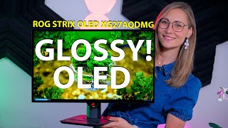 Glossy OLED Monitors are Here  ASUS ROG Strix OLED XG27AQDMG Review [upl. by Niel727]