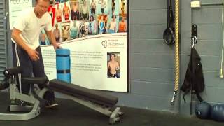 How to set up an adjustable bench for a Glute Ham Raise [upl. by Sivar]