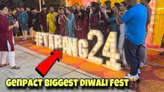 Genpact Biggest Diwali Fest Celebration 🎊  Genpact  Stellar 135  Noida  Genpact Company [upl. by Refinnaej]