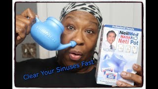 The Neti Pot Demonstration  For Sinus Problems  Nose Rinse [upl. by Henarat]