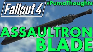 FALLOUT 4 Automatron DLC  Assaultron Blade Melee Weapon AnalysisReview PumaThoughts [upl. by Nykal]