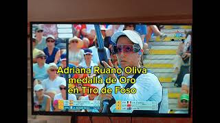 Adriana Ruano Oliva medalla de oro en Tiro de Foso en Olimpiadas París 2024 para Guatemala [upl. by Wilson]