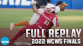 Oklahoma vs Texas 2022 Womens College World Series Finals Game 1  FULL REPLAY [upl. by Yankee]