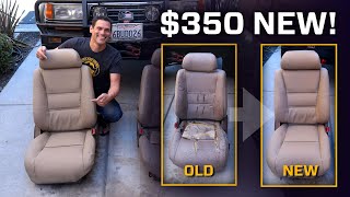 How to Reupholster Your Leather Seats for 350 [upl. by Nylidnam]