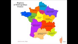 France administrative divisions régions et départements [upl. by Conah]