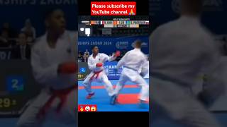 best karate kumite how to win karate fight Japan vs india bangladesh karate technique from prince [upl. by Atlee970]