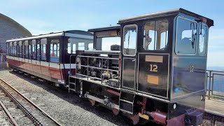 To the summit of Snowdon by rail  4k [upl. by Yespmed104]