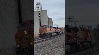 BNSF H2 Dash9 DUO on CP 137 Nov 1624 cptrain cpkc bnsf bnsfrailway canadianpacificrailway [upl. by Iznil435]