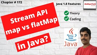 172 Stream map vs flatMap in Java with examples  Java 8 Stream map  Stream  java 8  RedSysTech [upl. by Deegan]