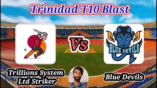 Trillions System Ltd Striker vs Blue Devils  match 1  Trinidad T10 Blast [upl. by Gnol]