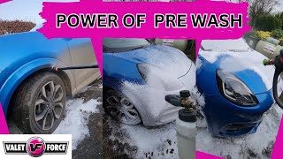 Power of PreWash detailing satisfying valeting snowfoam [upl. by Ranger]