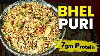 Quick And Easy High Protein Healthy Bhel Recipe  Chatpata Weight Loss Bhel Puri In Hindi  IMWOW [upl. by Nittirb]