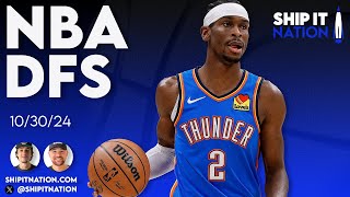 NBA Show  October 30 2024  DraftKings DFS Picks Plays and Process [upl. by Llenwahs962]