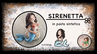 Sirena in argilla polimerica Come fare una sirenetta in Fimo Piccola sirena soprammobile [upl. by Laurentia]