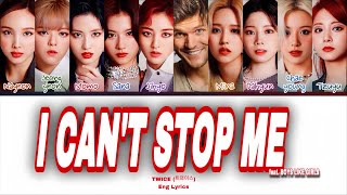 TWICE  I CANT STOP ME feat BOYS LIKE GIRLS Color Coded Lyrics  nobodift [upl. by Revorg]