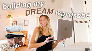 buying my DREAM wardrobe for 2024 online shopping  try on haul [upl. by Ennairol966]