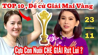 2311Tin Vui Lọt Top 10 MVHồng Loan Bình Tinh đề cử Giải Mai Vàng Cựu Con Nuôi CHÊ GIÃI RÚT LUI [upl. by Lalaj233]