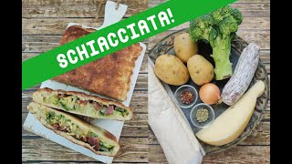 Schiacciata Sicilian schiacciata made easy with broccoli potatoes salami amp caciocavallo cheese [upl. by Oidale370]