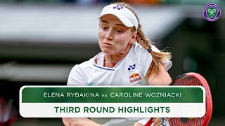 Rybakina rolls over grandslam Champ  Elena Rybakina vs Caroline Wozniacki  Highlights  Wimbledon [upl. by Durrace]