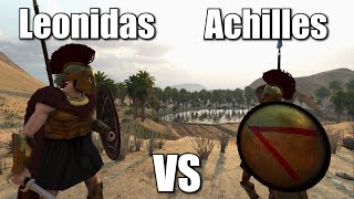 Leonidas Vs Achilles  Bannerlord Cinematic Battle [upl. by Angell]