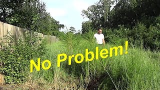 Tall Grass Mowing  FREE LT1000 Riding Lawn Mower Cutting Overgrown Grass [upl. by Leinnad]