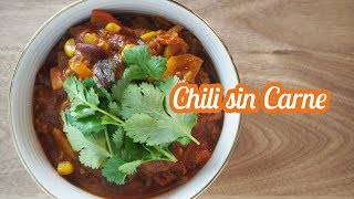 Veganes Chili sin Carne  Vegane Rezepte  KimsKrams [upl. by Tessler]