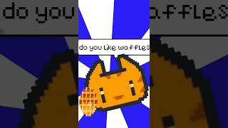 DO YOU LIKE WAFFLES waffles cat cute supercatbros edit Olli mcmeow brutus gatoglotón [upl. by Nueoras]