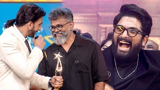 Allu Arjun Cant Stop Smiling Ranveer Singhs Epic Praise for Pushpa amp Sukumar [upl. by Nanyt]