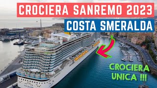 COSTA SMERALDA al Festival di SANREMO 2023 per una CROCIERA COSTA UNICA [upl. by Rica]