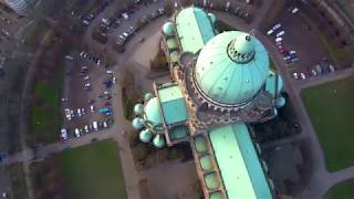 Brussels  Basilique of Koekelberg at the sunset from a drone [upl. by Ainevul]