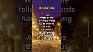 Spelling Time 535 spelling englishlearning englishvocabulary questions quiz [upl. by Helbonia127]