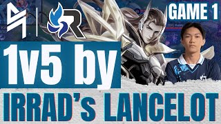 1v5 BY IRRADS LANCELOT  BLCK vs RSG  GAME 1  MPLPH SEASON 14 [upl. by Neivad]