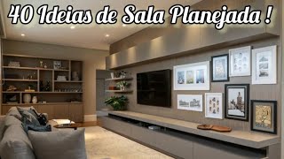 Sala Planejada Rack e Painel Tv Dicas de decoração com 40 Ideias sensacionais para seu espaço [upl. by Silletram945]