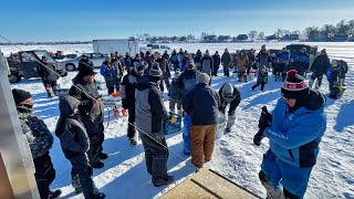 My First PRO Ice Fishing Tournament [upl. by Cnut]