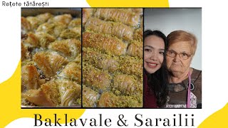 Rețetă tătărească de BAKLAVALE ȘI SARAILII 👵💛💙  Tatar cuisine  Tatars of Romania [upl. by Inalaehon]