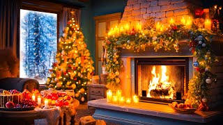 Relaxing Holiday Christmas Music 🎅🎄 Crackling Fireplace Christmas Music 🔥 Christmas Background Music [upl. by Kcirddehs]