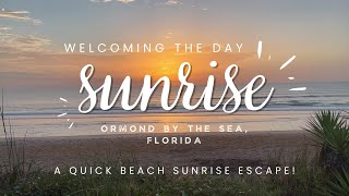 Beach Sunrise in 30 Seconds Ormond by the Sea Florida [upl. by Maybelle707]