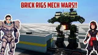 Brick Rigs MECH WAR WE MUST BOOP THE STRANGERS [upl. by Leshia133]