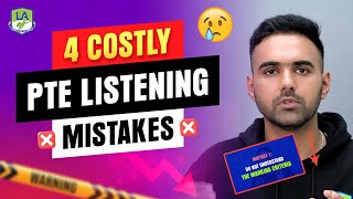 4 Costly Mistakes in PTE Listening  Tips and Strategies  Language Academy [upl. by Dray]