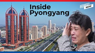 Tour of North Korea’s “new town” in Pyongyang with buildings shaped like missiles [upl. by Siuqaj]