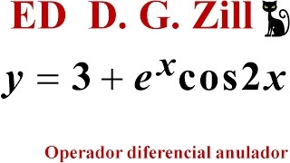 Operador diferencial anulador de una función Zill 4525 [upl. by Anawak]