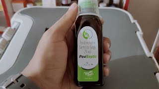 Povidone Iodine Gargle Uses In Hindi। Poviseptic Gargle uses Dose Side effectsbetadine Povidone [upl. by Ardnasal976]