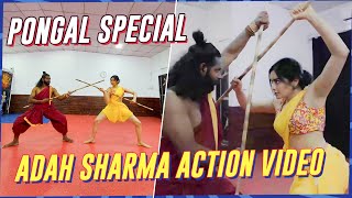 Adah Sharma’s Pongal Special Action Video  Adah Sharma [upl. by Eilah]