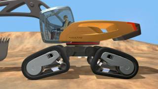 Volvo SFINX  Volvos futuristic Excavator concept machine [upl. by Burrus]