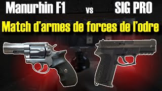 Sig Sauer PRO 2022 Gendarmerie vs le Légendaire Manurhin F1  MR88 [upl. by Acinemod946]